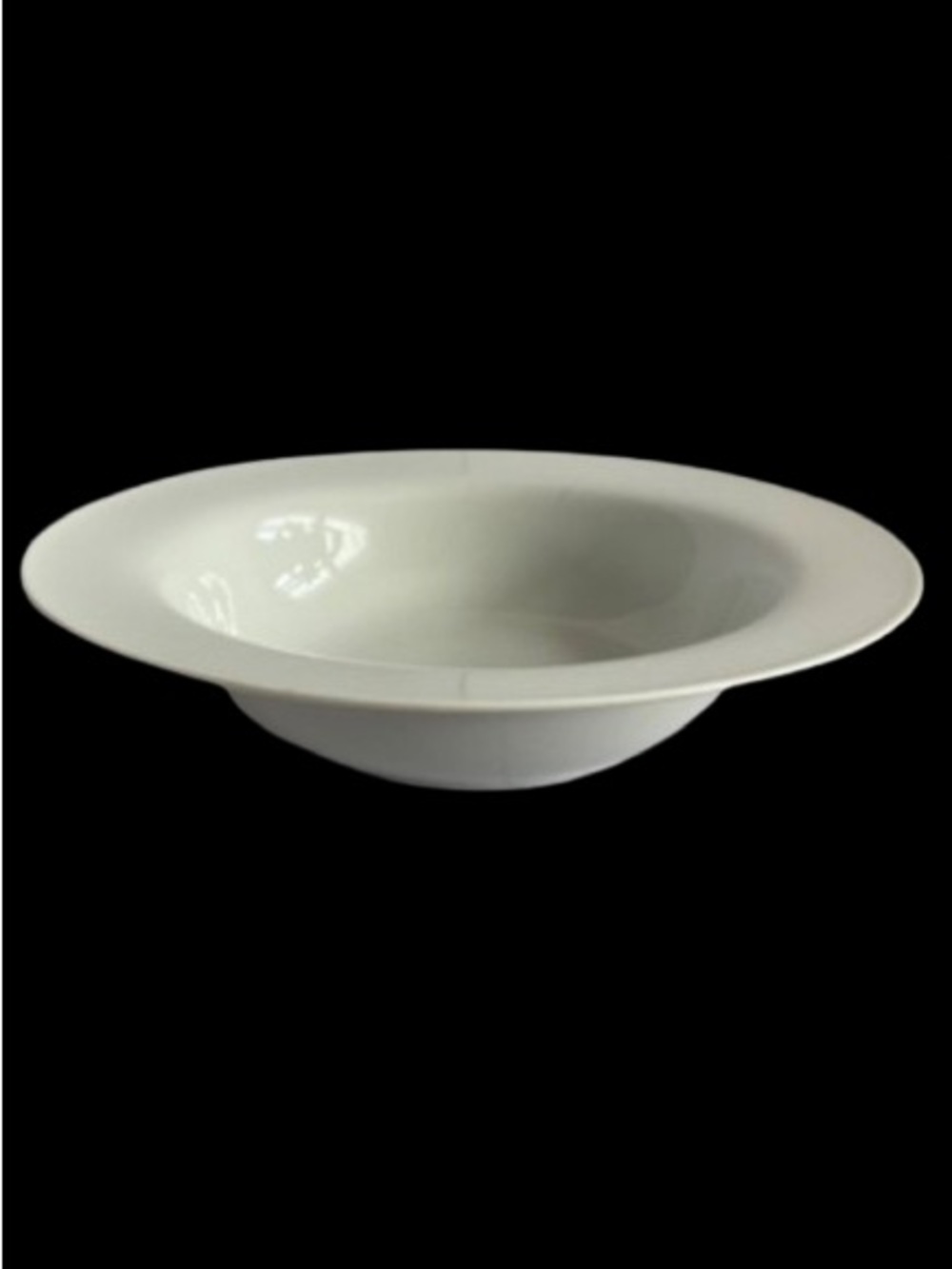 Pier 1 Luminous White Porcelain Rimmed Soup Cereal Pasta Bowl 8.5” Discontinued
